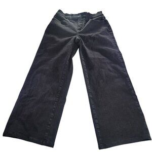 Madewell Women Black The Perfect Vintage Wide-Leg Denim Jeans Size 27